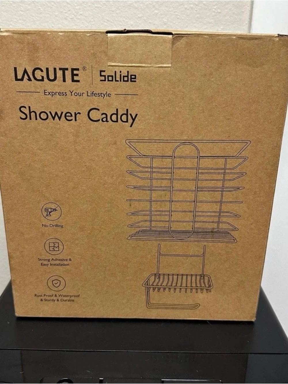 Chrome Toilet Organizer / Shower Caddy
